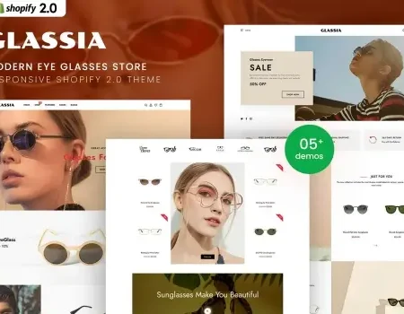 Glassia – Modern Eye Glasses Shopify 2.0 Theme