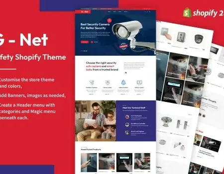 Gnet – CCTV, Home Automation Store Shopify Theme