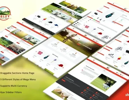 Golfy – Golf, Sports Shopify Theme