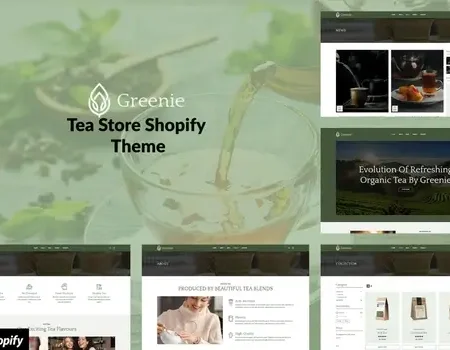 Greenie – Organic Tea, Coffee Store Shopify Theme
