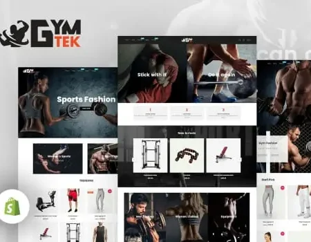 Gymtek – Sports Clothing & Fitness Equipment | Shopify Theme
