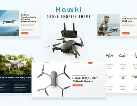 Hawki – Drone Single Product eCommerce Shopify