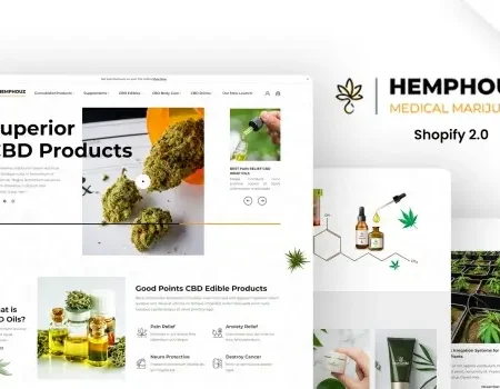Hemphouz – Medical Cannabis Shopify Store Theme