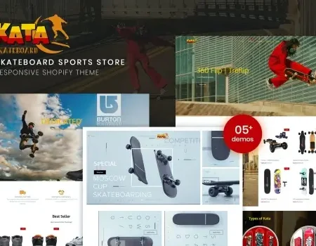 Kata | Skateboard Sports Store Shopify Theme