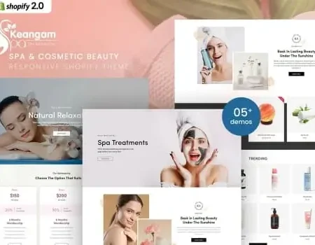 Keangam – Spa & Cosmetic Beauty Shopify Theme