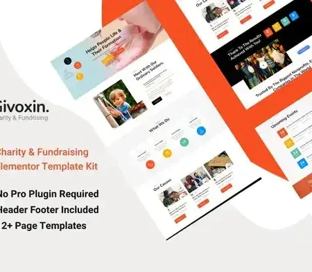 Givoxin – Charity Elementor Template Kit