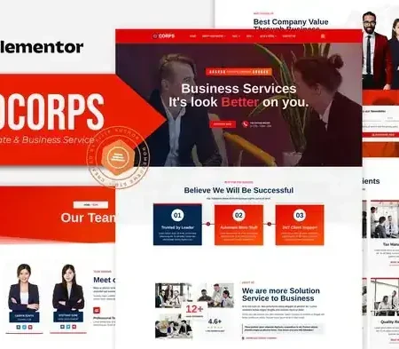 Gocorps – Corporate & Business Service Elementor Kit