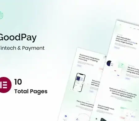 Goodpay – Fintech Elementor Template Kit