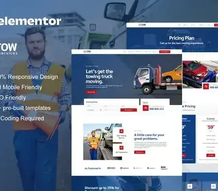 Gotow – Towing Services Elementor Template Kit