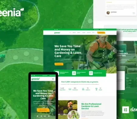 Greenia – Landscape & Gardening Elementor Template Kit