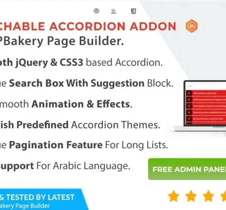 Ultimate Searchable Accordion – WPBakery Addon