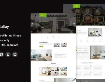 Balley |Real Estate Single Property HTML5 Template