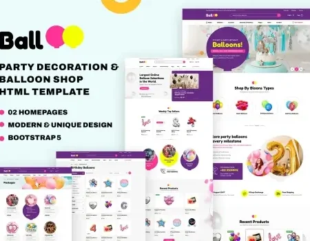 Balloo | Party Balloon Shop HTML Template