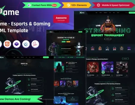 Bame – Esports & Gaming HTML Template