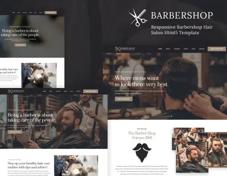 BarberShop & Hair Salon HTML Template