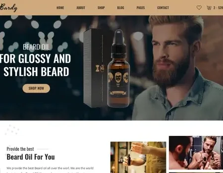 Bardy – Beard Oil eCommerce HTML Template