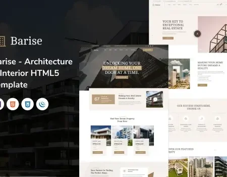 Barise – Architecture & Interior HTML5 Template