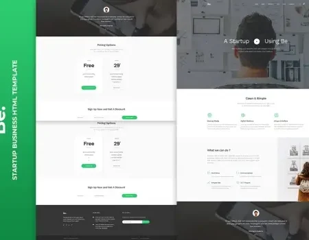 Be – Startup Business HTML Template