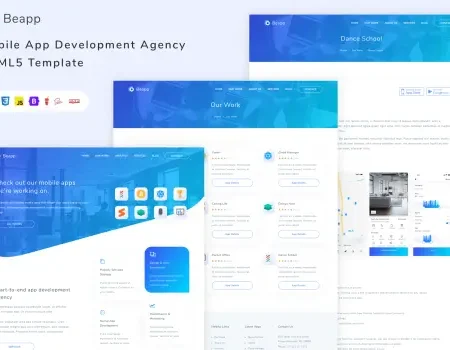 Beapp Mobile App Development Agency HTML5 Template