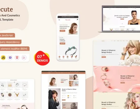 Becute -Jewelry and Beauty eCommerce HTML Template