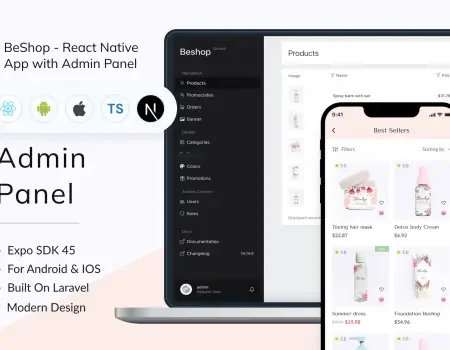 BeShop – Beauty Store App with React Next JS