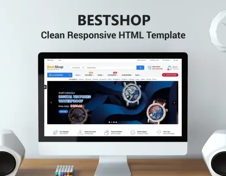 BestShop – HTML Template With Mobile Layouts