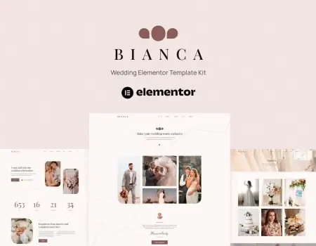 Bianca – Wedding Elementor Template Kit