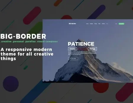 Big Border – Onepage Portfolio Bootstrap Portfolio