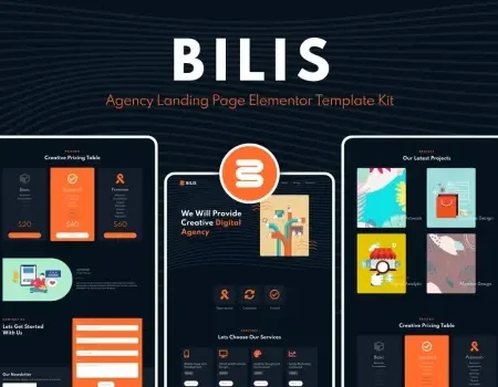 Bilis – Agency Landing Page Elementor Block Kit