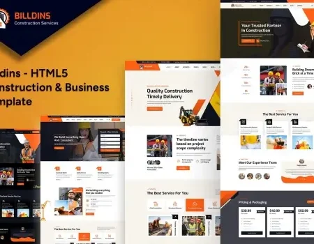 Billdins – HTML5 Construction & Business Template