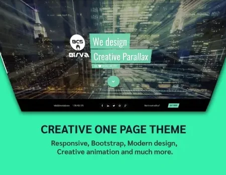 Birva – Creative one page parallax theme