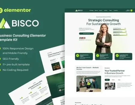 Bisco – Business Consulting Elementor Template Kit