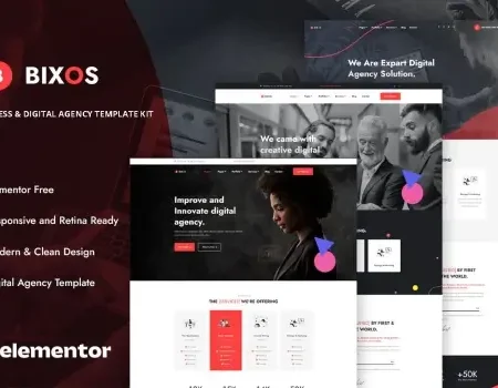 Bixos – Business & Digital Agency Template Kit
