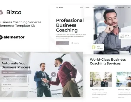 Bizco – Business Coaching Elementor Template Kit