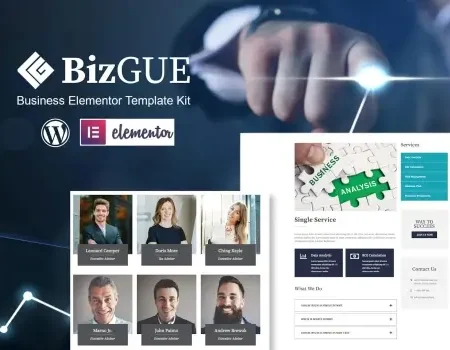 BizGUE – Business Elementor Template Kit