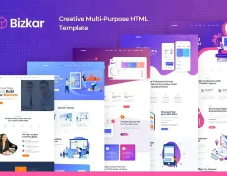 Bizkar – Creative Multi-Purpose HTML Template
