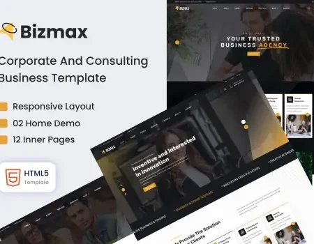 Bizmax – Corporate & Consulting Business Template