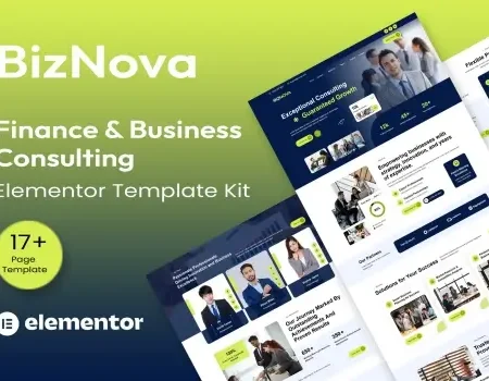 BizNova– Business Consulting Elementor Template Kit