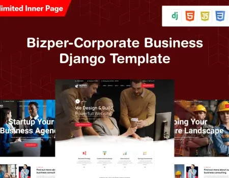 Bizper – Django 5 – Consulting Business Template