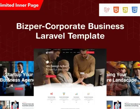 Bizper – Laravel 11 Consulting Business Template