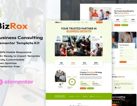 BizRox – Business Consulting Elementor Template Kit