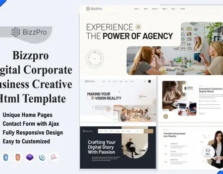 Bizzpro – Digital Corporate Business Creative Html