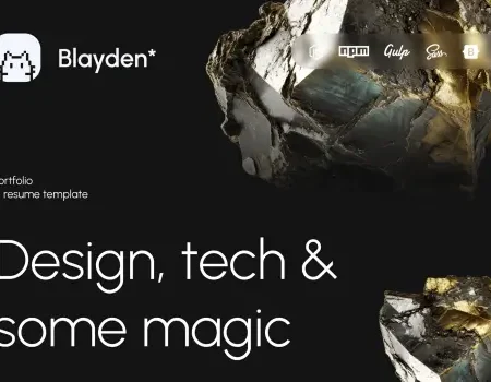 Blayden Personal Portfolio & Resume HTML Template