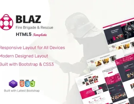 Blaz – Fire Brigade HTML Template