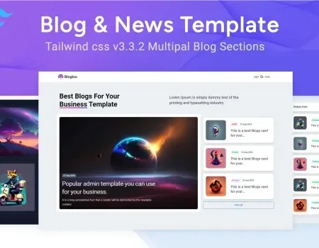 Blog – Blogloo TailwindCSS News Template