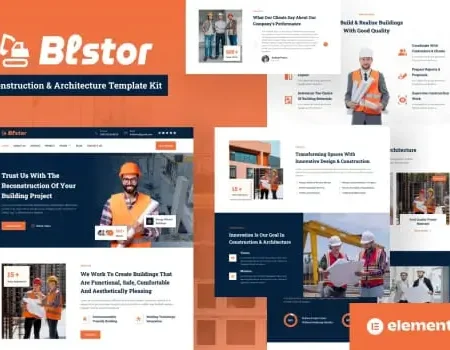 Blstor – Construction & Architecture Elementor Template Kit
