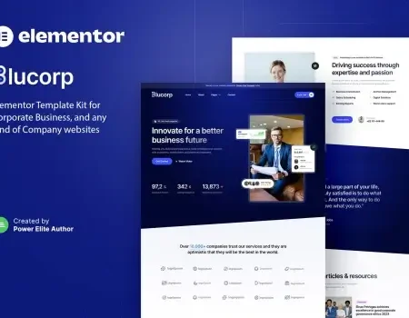 Blucorp – Corporate Business Elementor Template Kit