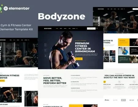 Bodyzone – Gym and Fitness Center Elementor Template Kit
