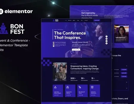 Bonfest – Event & Conference Elementor Template Kit