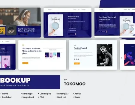 Bookup | Book Store Elementor Template Kit